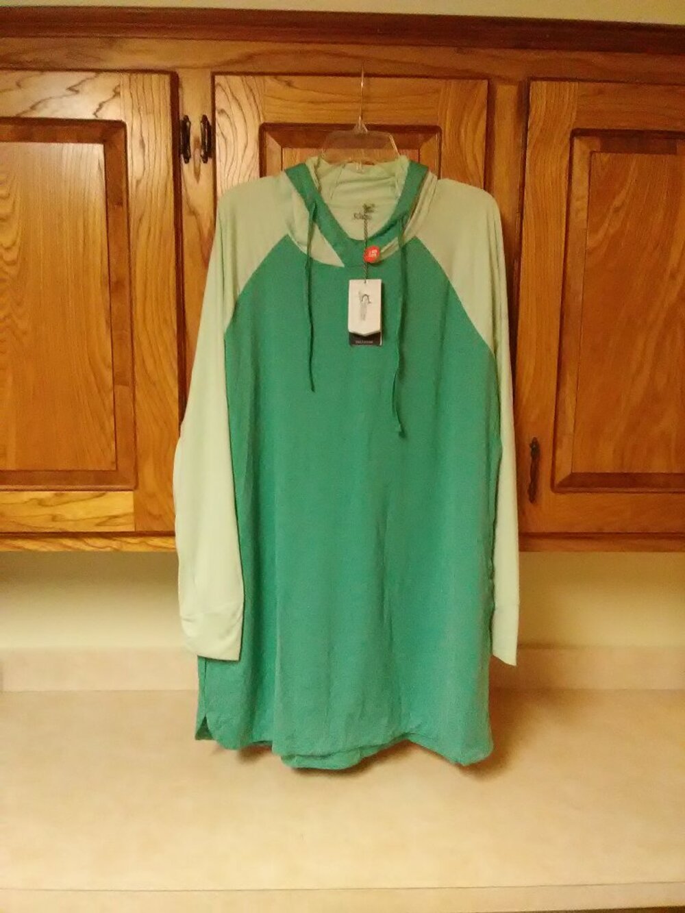 World Wide Sportsman sun hoodie coverup XXL - nwt - tech features LONG LENGTH